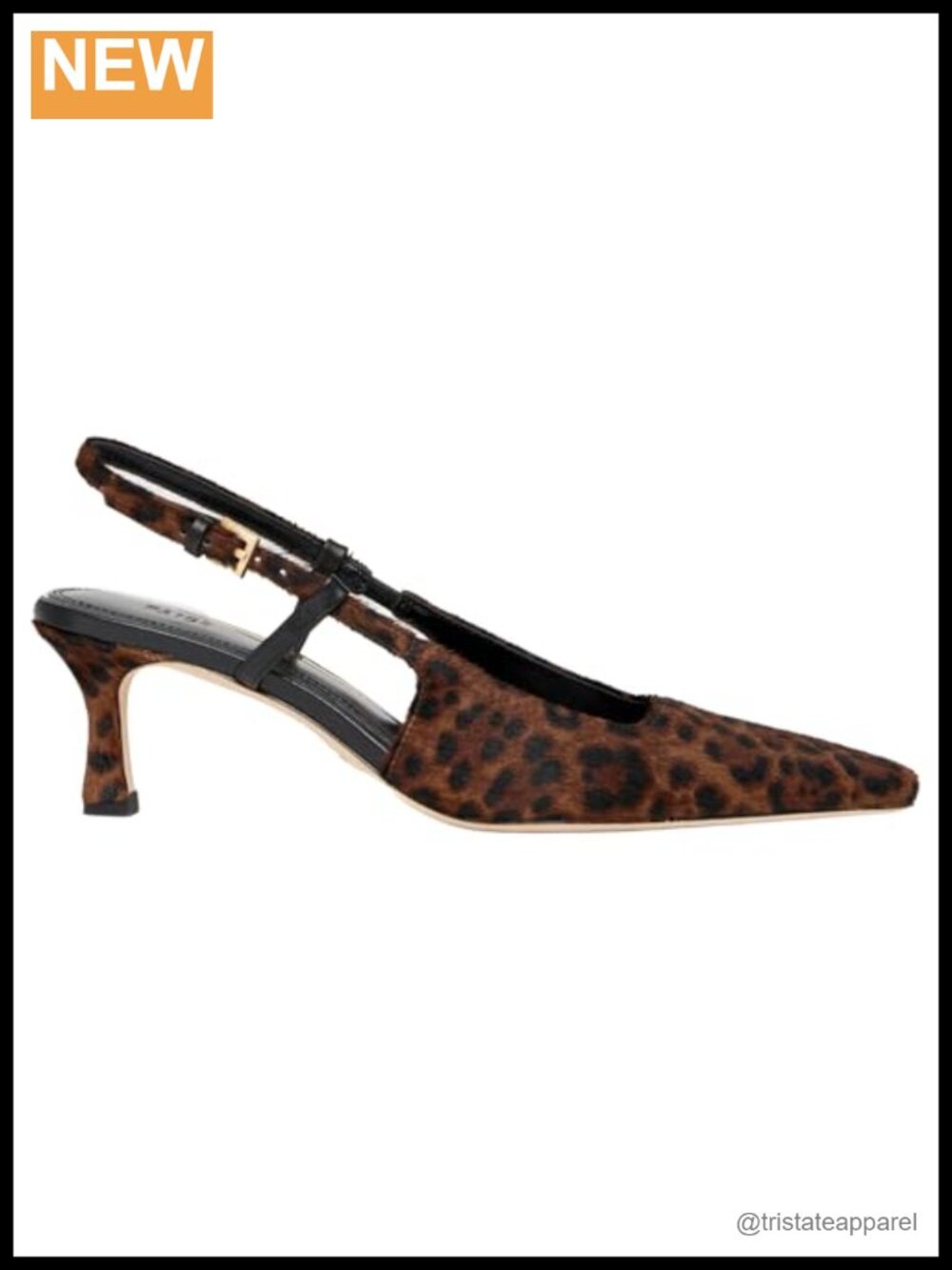 PAIGE Winnie Leopard Haircalf Mid-Heel Pump